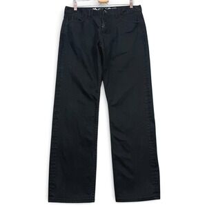 LRG Jeans Mens 36 FITS 34x30.75 Black True Straight Fit Lifted Research Group